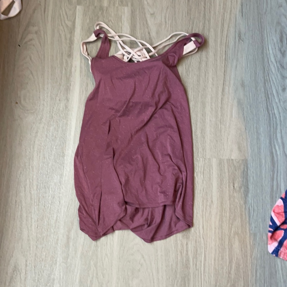 COPY - Lululemon built in bra open back tank